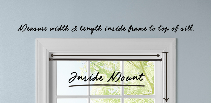 How to measure an inside mount