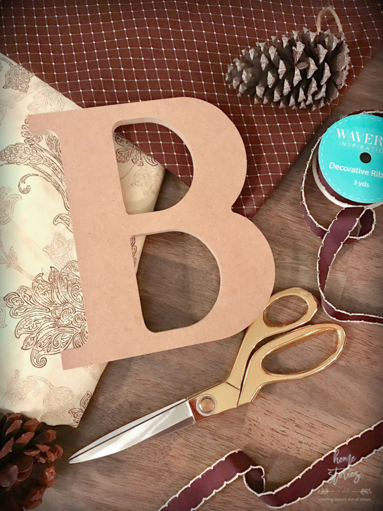 DIY Fabric Covered Letters Waverly Inspirations